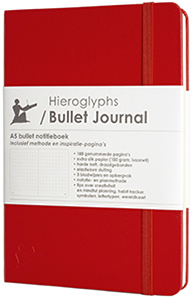 rood Bullet Journal A5 notitieboek red notebook intense